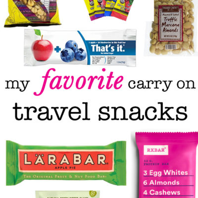 My Favorite Carry On Travel Snacks