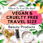 vegan travel size beauty products