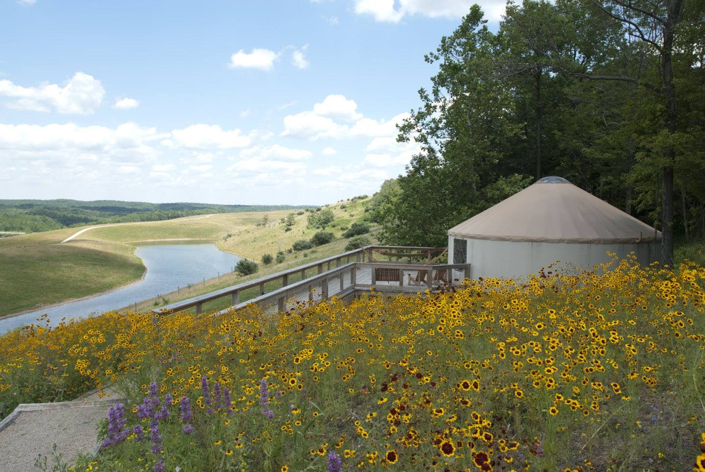 Yurt at The WIlds in Ohio