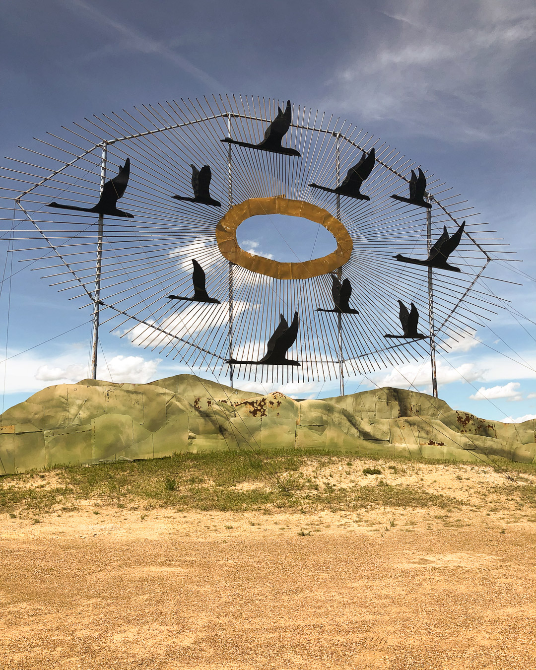 Geese Sculpture on the Enchanted Highway North Dakota