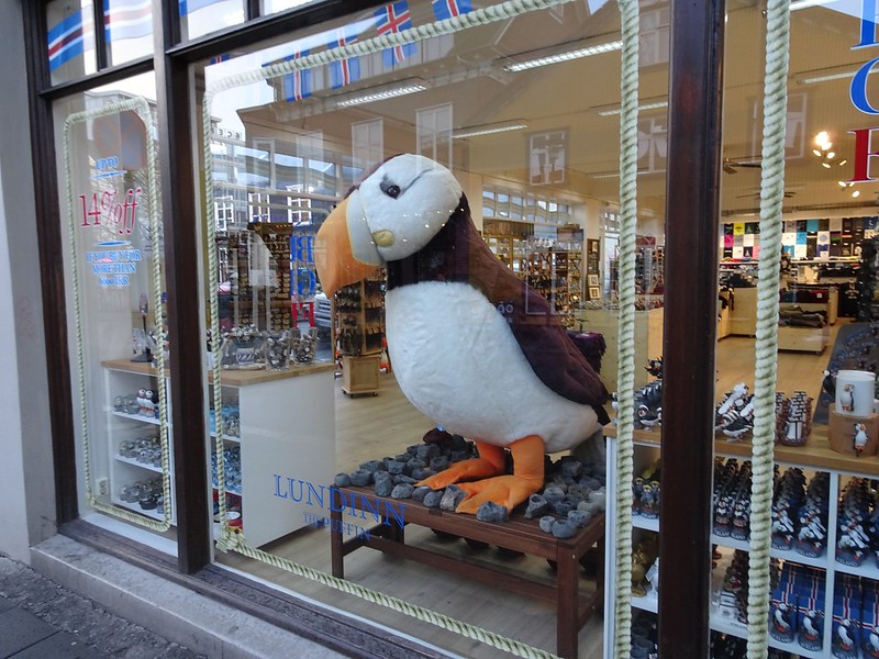 Puffin shop in Iceland
