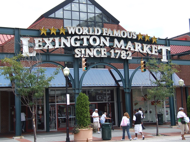 Lexington Market during a weekend in Baltimore Maryland
