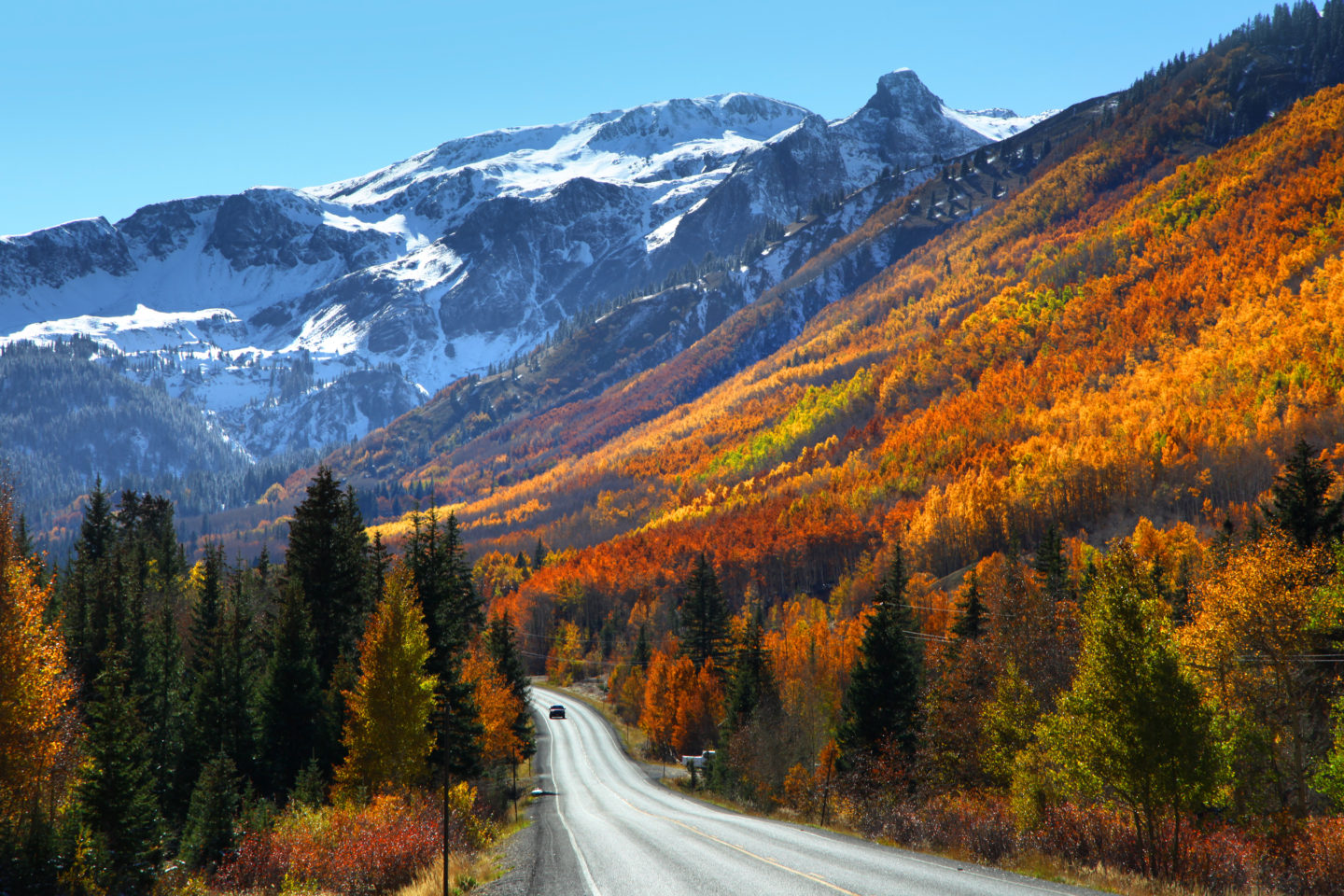 Million Dollar Highway fall foliage